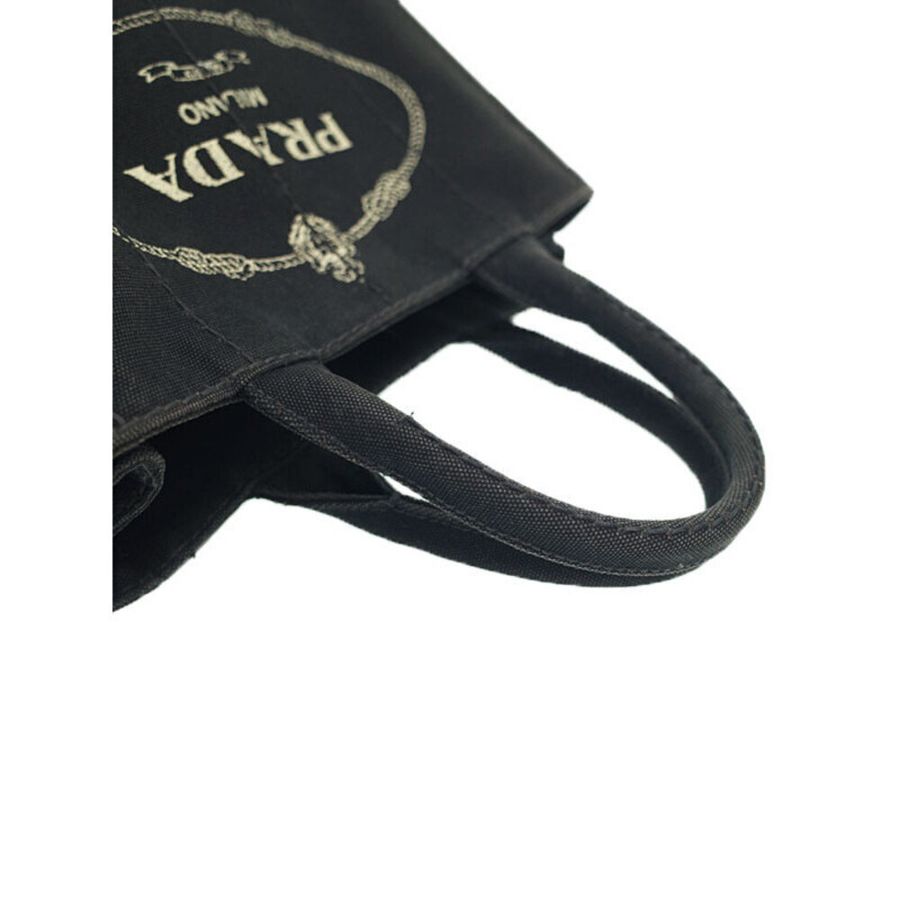 Prada Canapa 2way Tote Bag Canvas Black - Picture 7 of 9